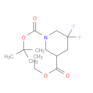 1-TERT-BUTYL 3-ETHYL 5,5-DIFLUOROPIPERIDINE-1,3-DICARBOXYLATE - Click Image to Close
