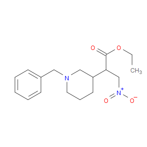 2-(1-BENZYL-PIPERIDIN-3-YL)-3-NITRO-PROPIONIC ACID ETHYL ESTER