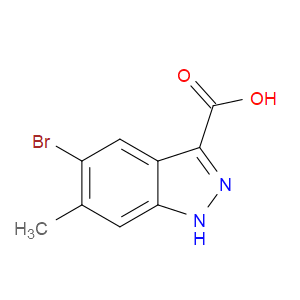 5-BROMO-6-METHYL-1H-INDAZOLE-3-CARBOXYLIC ACID - Click Image to Close
