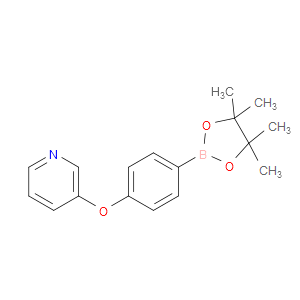3-(4-(4,4,5,5-TETRAMETHYL-1,3,2-DIOXABOROLAN-2-YL)PHENOXY)PYRIDINE - Click Image to Close