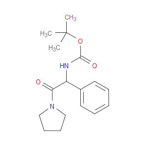 TERT-BUTYL N-[2-OXO-1-PHENYL-2-(PYRROLIDIN-1-YL)ETHYL]CARBAMATE