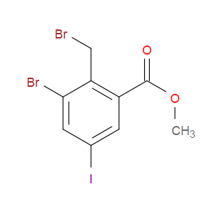 METHYL 3-BROMO-2-(BROMOMETHYL)-5-IODOBENZOATE