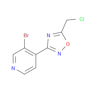 3-BROMO-4-(5-CHLOROMETHYL-[1,2,4]OXADIAZOL-3-YL)-PYRIDINE - Click Image to Close
