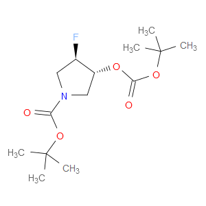 TERT-BUTYL TRANS-3-(TERT-BUTOXYCARBONYLOXY)-4-FLUOROPYRROLIDINE-1-CARBOXYLATE