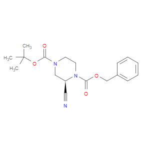 (R)-1-BENZYL 4-TERT-BUTYL 2-CYANOPIPERAZINE-1,4-DICARBOXYLATE - Click Image to Close