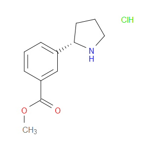 (S)-METHYL 3-(PYRROLIDIN-2-YL)BENZOATE HYDROCHLORIDE - Click Image to Close