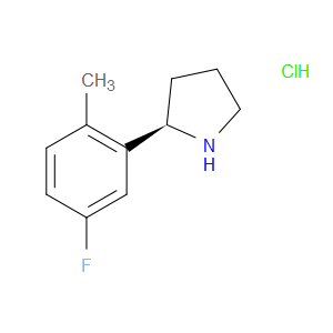 (R)-2-(5-FLUORO-2-METHYLPHENYL)PYRROLIDINE HYDROCHLORIDE - Click Image to Close