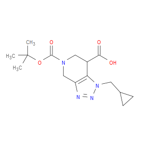 5-(TERT-BUTOXYCARBONYL)-1-(CYCLOPROPYLMETHYL)-4,5,6,7-TETRAHYDRO-1H-[1,2,3]TRIAZOLO[4,5-C]PYRIDINE-7-CARBOXYLIC ACID