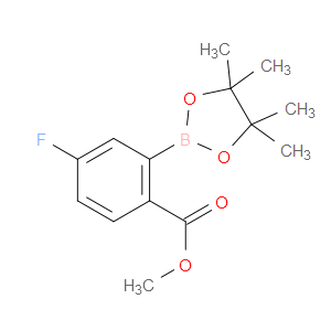 METHYL 4-FLUORO-2-(4,4,5,5-TETRAMETHYL-1,3,2-DIOXABOROLAN-2-YL)BENZOATE