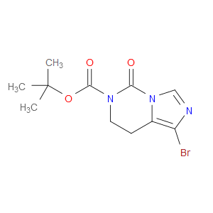 TERT-BUTYL 1-BROMO-5-OXO-7,8-DIHYDROIMIDAZO[1,5-C]PYRIMIDINE-6(5H)-CARBOXYLATE