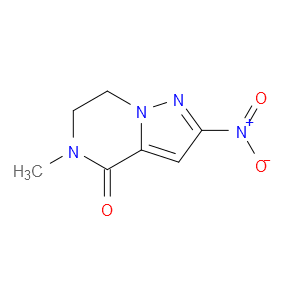 5-METHYL-2-NITRO-6,7-DIHYDROPYRAZOLO[1,5-A]PYRAZIN-4(5H)-ONE