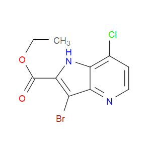 ETHYL 3-BROMO-7-CHLORO-1H-PYRROLO[3,2-B]PYRIDINE-2-CARBOXYLATE