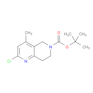 TERT-BUTYL 2-CHLORO-4-METHYL-7,8-DIHYDRO-1,6-NAPHTHYRIDINE-6(5H)-CARBOXYLATE - Click Image to Close