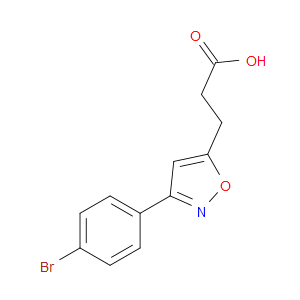 3-(3-(4-BROMOPHENYL)ISOXAZOL-5-YL)PROPANOIC ACID - Click Image to Close