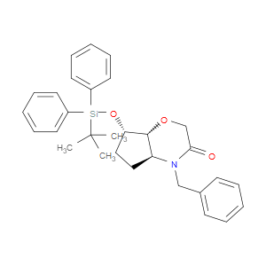 RACEMIC-(4AS,7S,7AR)-4-BENZYL-7-(TERT-BUTYLDIPHENYLSILYLOXY)HEXAHYDROCYCLOPENTA[B][1,4]OXAZIN-3(2H)-ONE