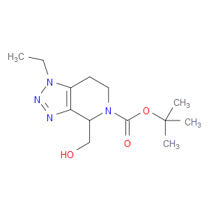 TERT-BUTYL 1-ETHYL-4-(HYDROXYMETHYL)-6,7-DIHYDRO-1H-[1,2,3]TRIAZOLO[4,5-C]PYRIDINE-5(5H)-CARBOXYLATE