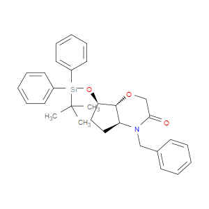 RACEMIC-(4AS,7R,7AR)-4-BENZYL-7-(TERT-BUTYLDIPHENYLSILYLOXY)HEXAHYDROCYCLOPENTA[B][1,4]OXAZIN-3(2H)-ONE