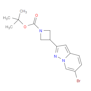 TERT-BUTYL 3-(6-BROMOPYRAZOLO[1,5-A]PYRIDIN-2-YL)AZETIDINE-1-CARBOXYLATE