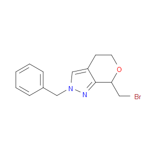 2-BENZYL-7-(BROMOMETHYL)-2,4,5,7-TETRAHYDROPYRANO[3,4-C]PYRAZOLE