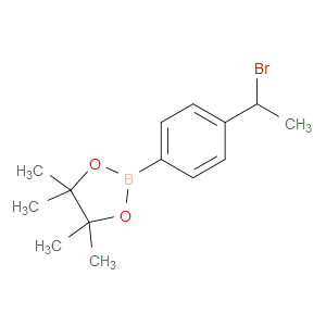 2-(4-(1-BROMOETHYL)PHENYL)-4,4,5,5-TETRAMETHYL-1,3,2-DIOXABOROLANE