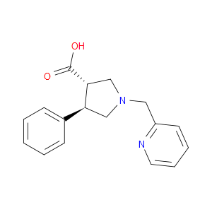 TRANS-4-PHENYL-1-(PYRIDIN-2-YLMETHYL)PYRROLIDINE-3-CARBOXYLIC ACID