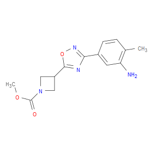METHYL 3-(3-(3-AMINO-4-METHYLPHENYL)-1,2,4-OXADIAZOL-5-YL)AZETIDINE-1-CARBOXYLATE - Click Image to Close