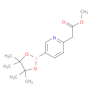 METHYL 2-(5-(4,4,5,5-TETRAMETHYL-1,3,2-DIOXABOROLAN-2-YL)PYRIDIN-2-YL)ACETATE