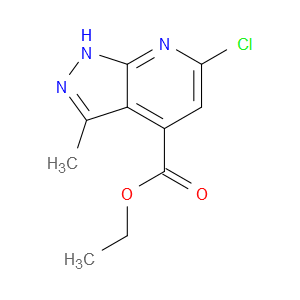 ETHYL 6-CHLORO-3-METHYL-1H-PYRAZOLO[3,4-B]PYRIDINE-4-CARBOXYLATE