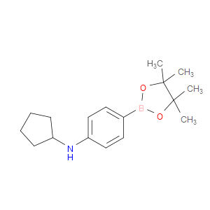 N-CYCLOPENTYL-4-(4,4,5,5-TETRAMETHYL-1,3,2-DIOXABOROLAN-2-YL)ANILINE