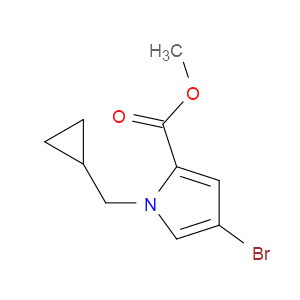 4-BROMO-1-CYCLOPROPYLMETHYL-1H-PYRROLE-2-CARBOXYLIC ACID METHYL ESTER - Click Image to Close