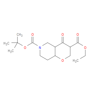 6-TERT-BUTYL 3-ETHYL 4-OXOHEXAHYDRO-2H-PYRANO[3,2-C]PYRIDINE-3,6(7H)-DICARBOXYLATE