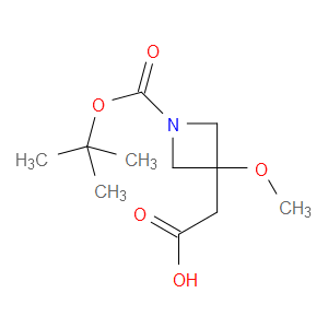 2-(1-(TERT-BUTOXYCARBONYL)-3-METHOXYAZETIDIN-3-YL)ACETIC ACID - Click Image to Close