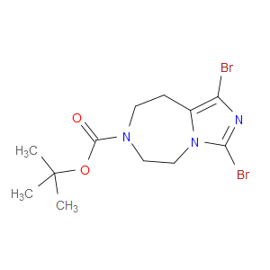 TERT-BUTYL 1,3-DIBROMO-8,9-DIHYDRO-5H-IMIDAZO[1,5-D][1,4]DIAZEPINE-7(6H)-CARBOXYLATE