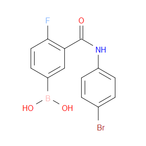 3-(4-BROMOPHENYLCARBAMOYL)-4-FLUOROBENZENEBORONIC ACID
