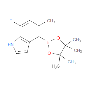 7-FLUORO-5-METHYL-4-(4,4,5,5-TETRAMETHYL-1,3,2-DIOXABOROLAN-2-YL)-1H-INDOLE