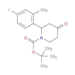 TERT-BUTYL 2-(4-FLUORO-2-METHYLPHENYL)-4-OXOPIPERIDINE-1-CARBOXYLATE