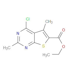 ETHYL 4-CHLORO-2,5-DIMETHYLTHIENO[2,3-D]PYRIMIDINE-6-CARBOXYLATE