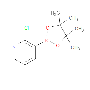 2-CHLORO-5-FLUORO-3-(4,4,5,5-TETRAMETHYL-1,3,2-DIOXABOROLAN-2-YL)PYRIDINE