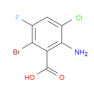 2-AMINO-6-BROMO-3-CHLORO-5-FLUOROBENZOIC ACID