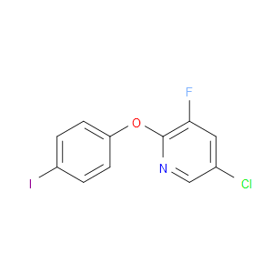 5-CHLORO-3-FLUORO-2-(4-IODOPHENOXY)PYRIDINE