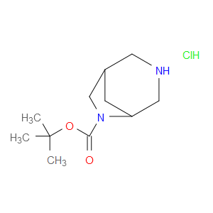 TERT-BUTYL 3,6-DIAZABICYCLO[3.2.1]OCTANE-6-CARBOXYLATE HYDROCHLORIDE - Click Image to Close