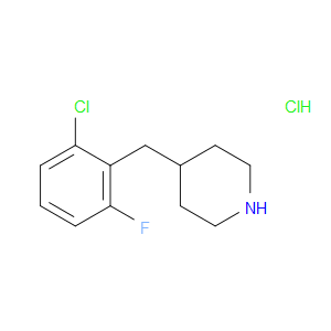 4-[(2-CHLORO-6-FLUOROPHENYL)METHYL]PIPERIDINE HYDROCHLORIDE