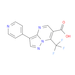 3-(PYRIDIN-4-YL)-7-(TRIFLUOROMETHYL)PYRAZOLO[1,5-A]PYRIMIDINE-6-CARBOXYLIC ACID