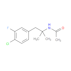 N-(1-(4-CHLORO-3-FLUOROPHENYL)-2-METHYLPROPAN-2-YL)ACETAMIDE