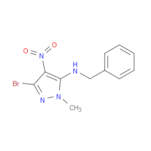 N-BENZYL-3-BROMO-1-METHYL-4-NITRO-1H-PYRAZOL-5-AMINE