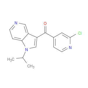 (2-CHLOROPYRIDIN-4-YL)(1-ISOPROPYL-1H-PYRROLO[3,2-C]PYRIDIN-3-YL)METHANONE