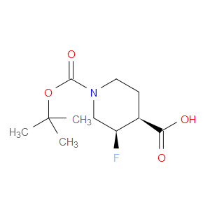CIS-1-(TERT-BUTOXYCARBONYL)-3-FLUOROPIPERIDINE-4-CARBOXYLIC ACID - Click Image to Close