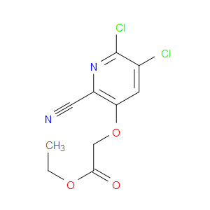 ETHYL 2-((5,6-DICHLORO-2-CYANOPYRIDIN-3-YL)OXY)ACETATE