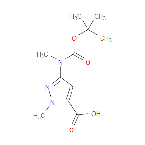 3-((TERT-BUTOXYCARBONYL)(METHYL)AMINO)-1-METHYL-1H-PYRAZOLE-5-CARBOXYLIC ACID - Click Image to Close