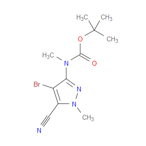 TERT-BUTYL (4-BROMO-5-CYANO-1-METHYL-1H-PYRAZOL-3-YL)(METHYL)CARBAMATE